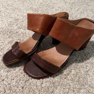 Jeffrey Campbell Two-Tone Brown Heels